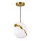 Cwi Lighting Gemini 1 Light Mini Pendant With Brass Finish 1148P10-1-624 - alternate 1